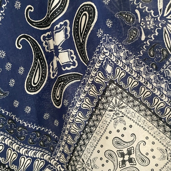 Free People Intimately Blue Handkerchief Dress/cover up size M - Picture 2 of 4